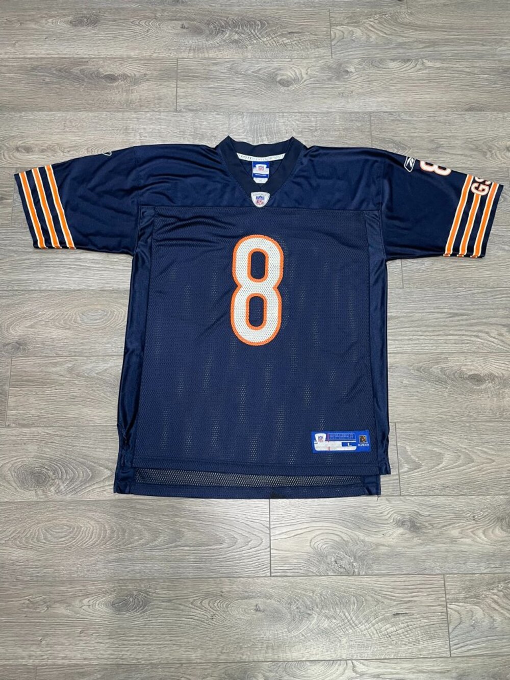 Vintage Rex Grossman #8 Chicago Bears Reebok NFL Jersey Blue Size L‎ G003
